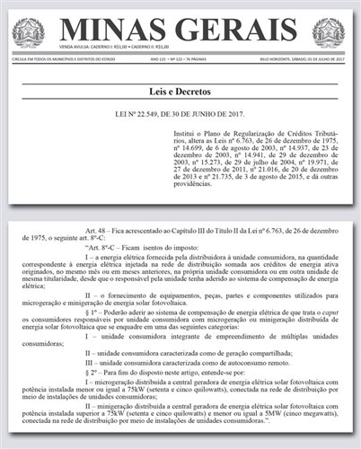 ENERGIA FOTOVOLTAICA | Lei nº 22.549: Emenda do deputado Gil Pereira garante incentivo à micro e minigeração distribuída e à cadeia produtiva do setor ENERGIA FOTOVOLTAICA | Lei nº 22.549: Emenda do deputado Gil Pereira garante incentivo à micro e minigeração distribuída e à cadeia produtiva do setor